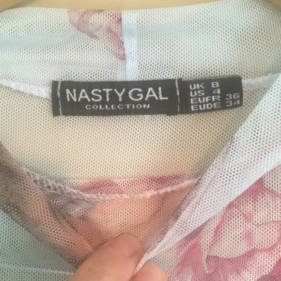 Nasty Gal Heaven Sent Cherub Mesh Bodysuit - Picture 14 of 16